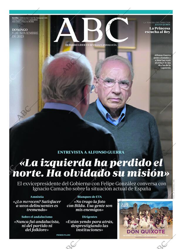 ABC SEVILLA 05-11-2023 página 1