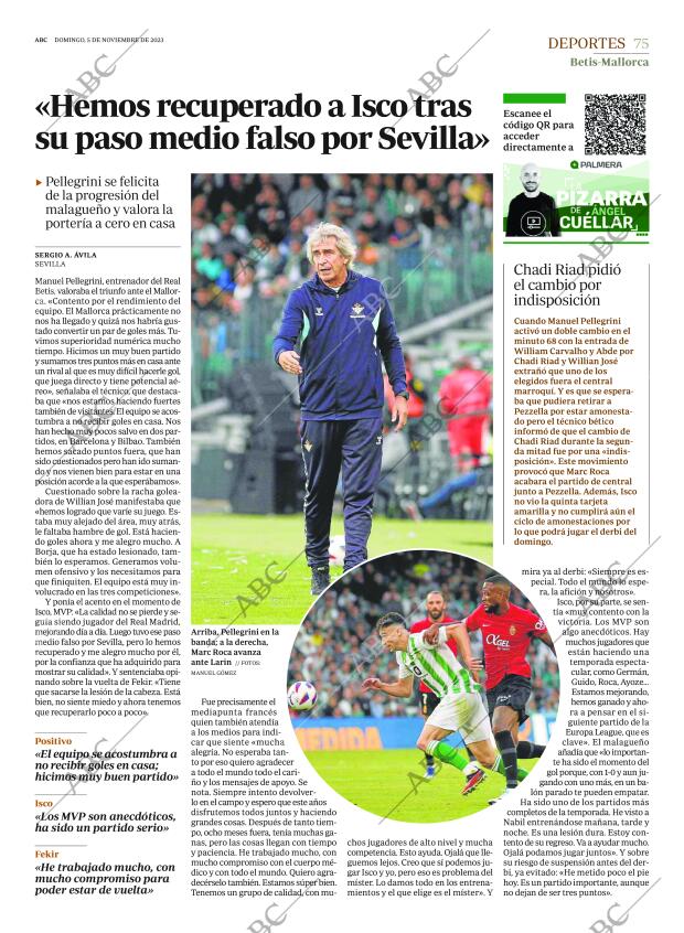ABC SEVILLA 05-11-2023 página 75