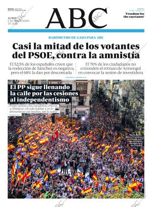 ABC MADRID 06-11-2023 página 1