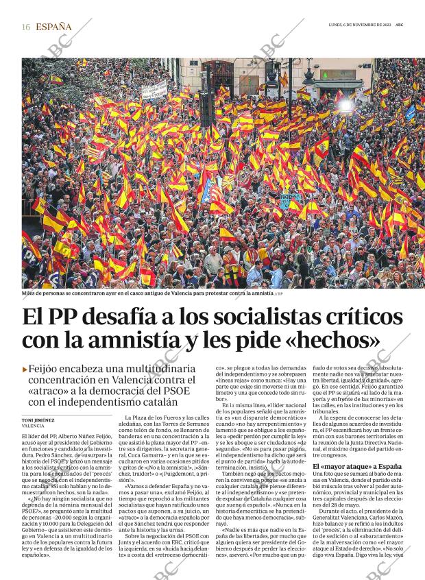 ABC MADRID 06-11-2023 página 16