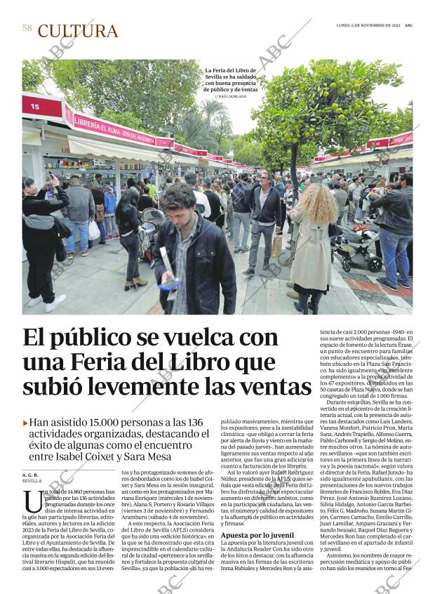 ABC SEVILLA 06-11-2023 página 58