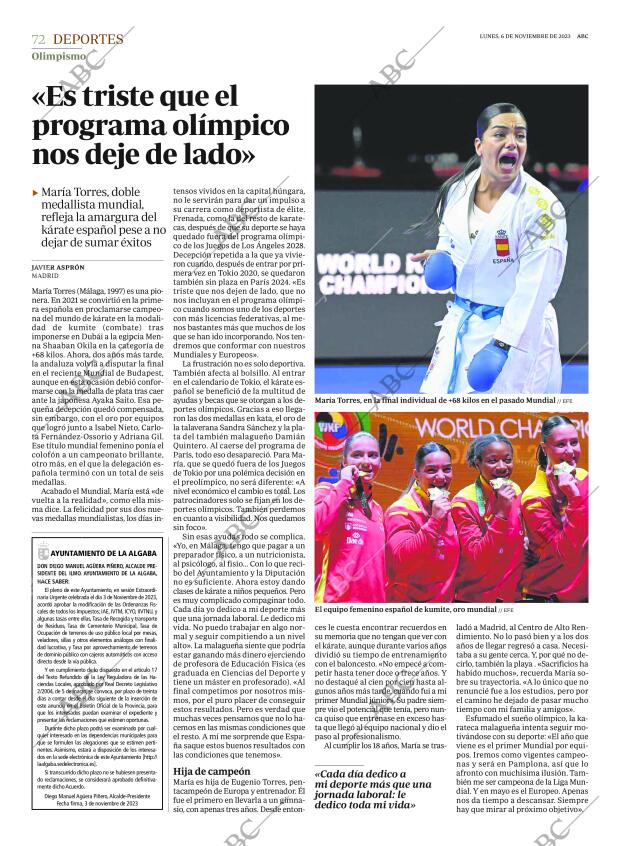 ABC SEVILLA 06-11-2023 página 72
