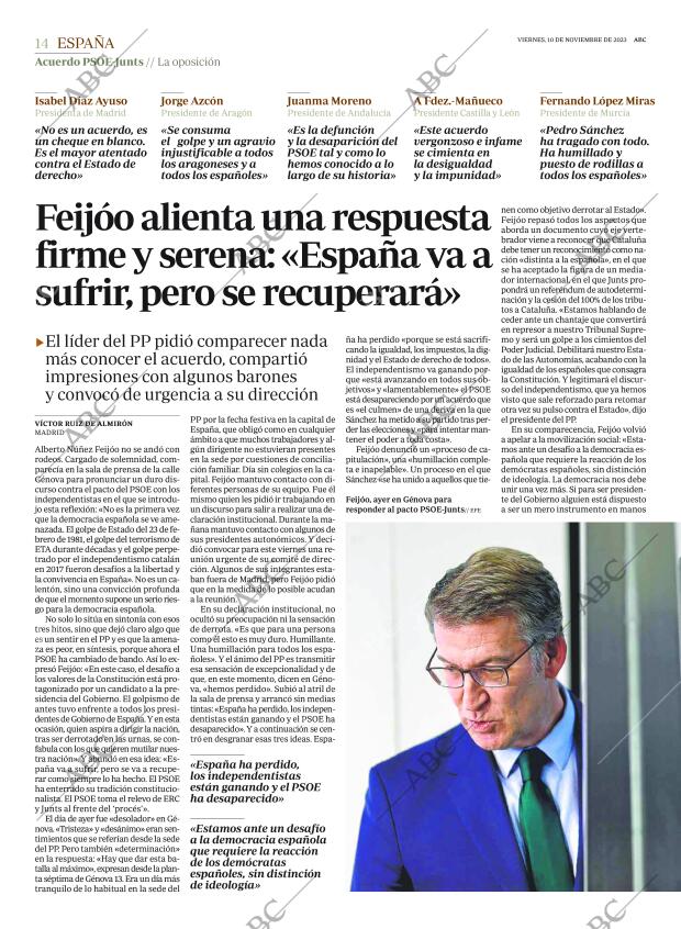 ABC MADRID 10-11-2023 página 14