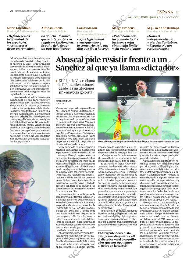 ABC MADRID 10-11-2023 página 15
