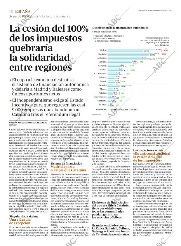 ABC MADRID 10-11-2023 página 18