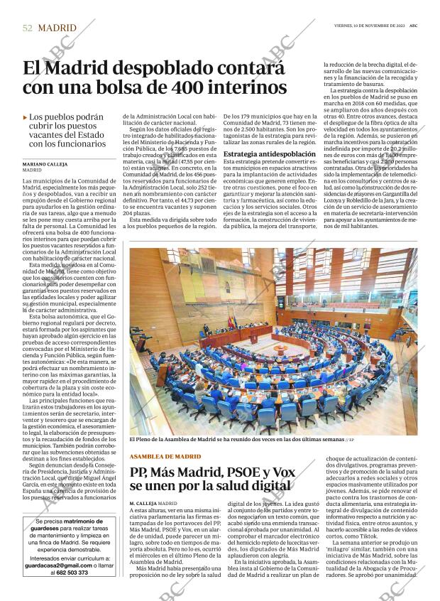 ABC MADRID 10-11-2023 página 52
