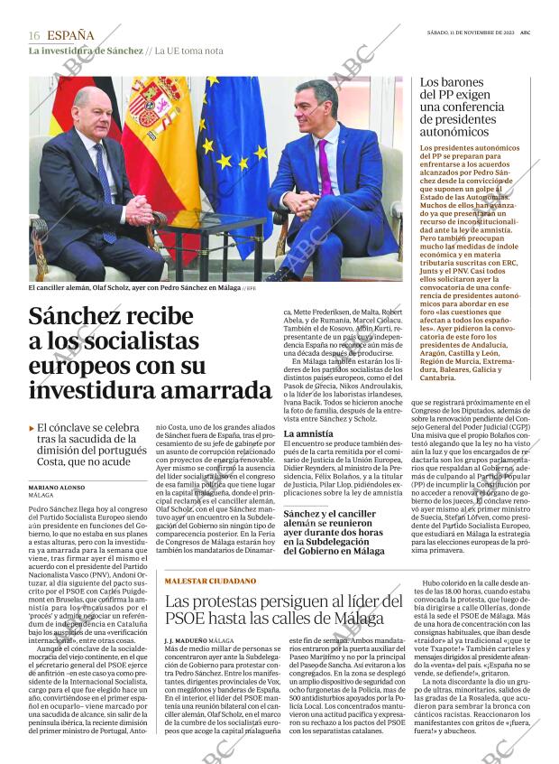 ABC MADRID 11-11-2023 página 16