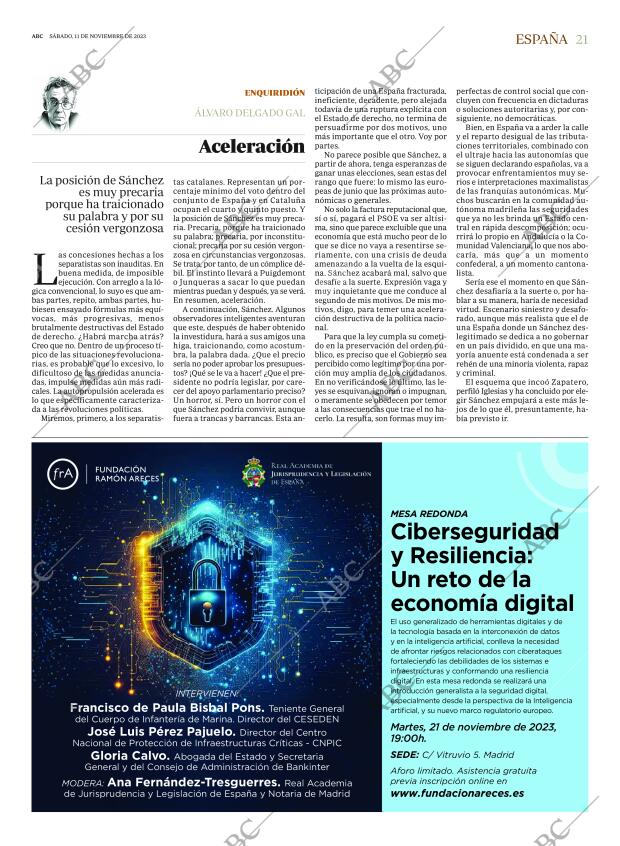 ABC MADRID 11-11-2023 página 21