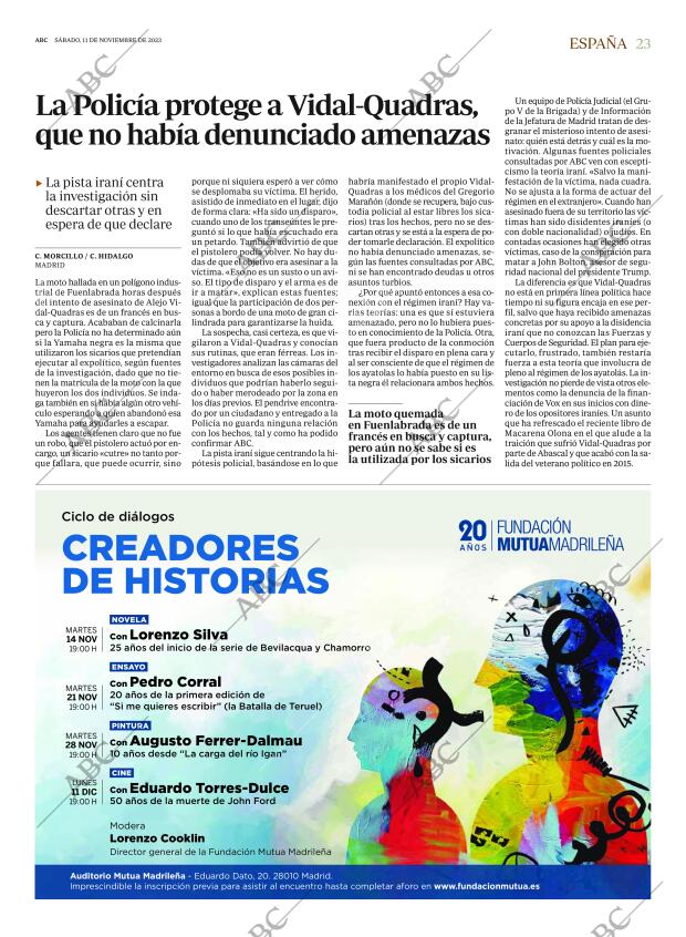 ABC MADRID 11-11-2023 página 23