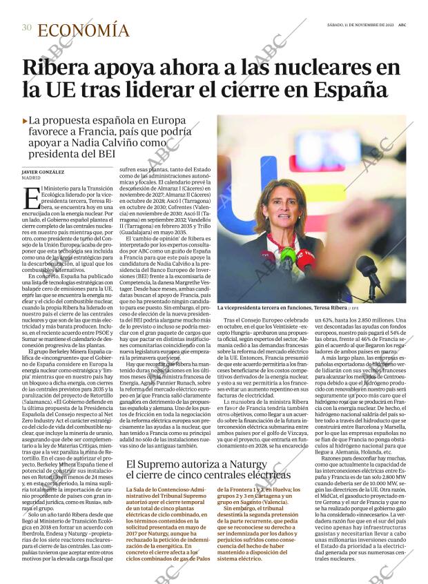 ABC MADRID 11-11-2023 página 30