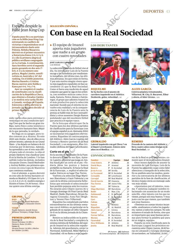 ABC MADRID 11-11-2023 página 43