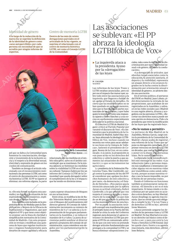 ABC MADRID 11-11-2023 página 49