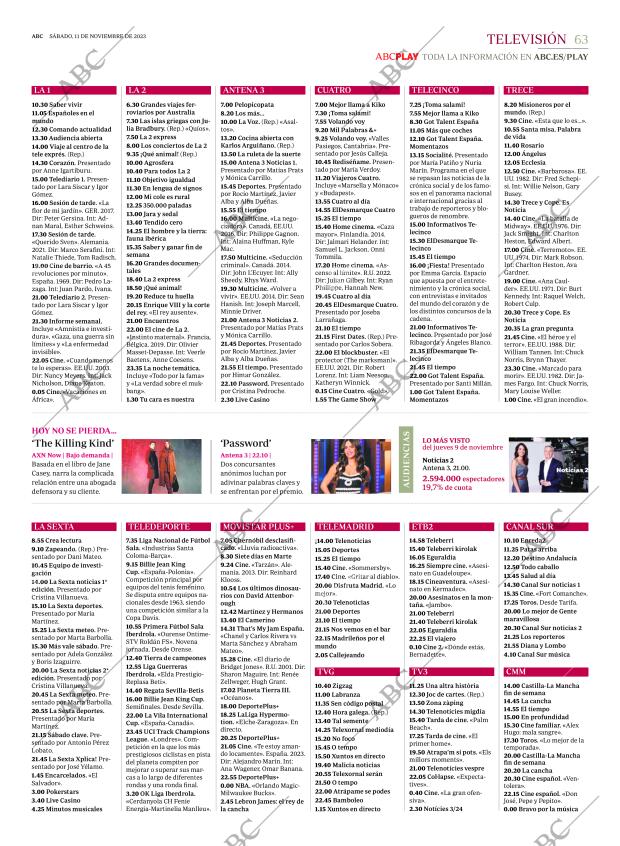 ABC MADRID 11-11-2023 página 63