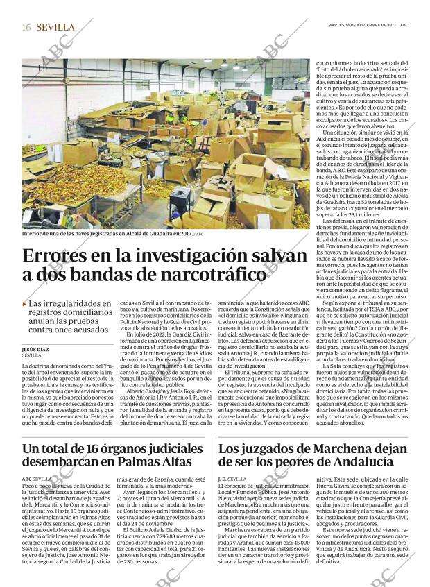 ABC SEVILLA 14-11-2023 página 16