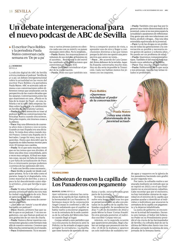ABC SEVILLA 14-11-2023 página 18