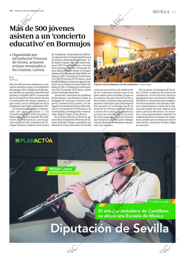 ABC SEVILLA 14-11-2023 página 19
