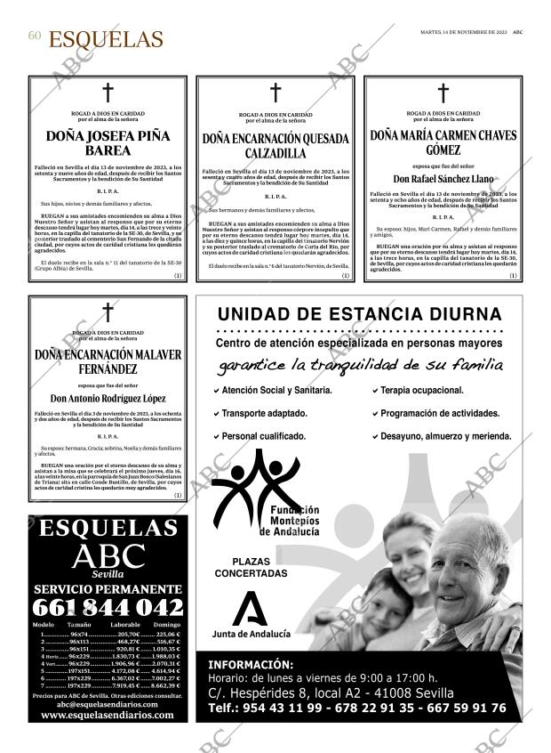ABC SEVILLA 14-11-2023 página 60