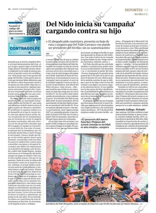ABC SEVILLA 14-11-2023 página 63
