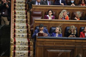 Pedro Sánchez durante la <strong>segunda</strong> sesión del debate de...