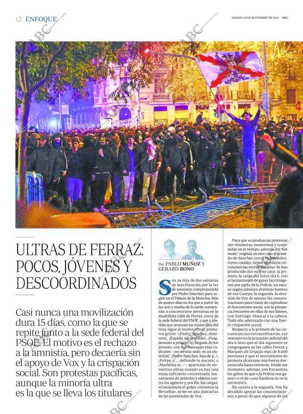 ABC MADRID 18-11-2023 página 12