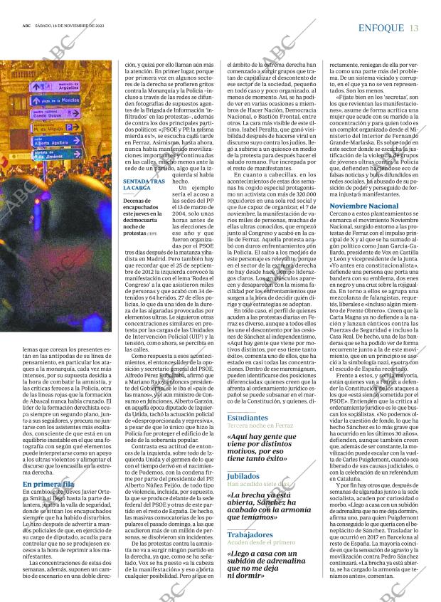 ABC MADRID 18-11-2023 página 13