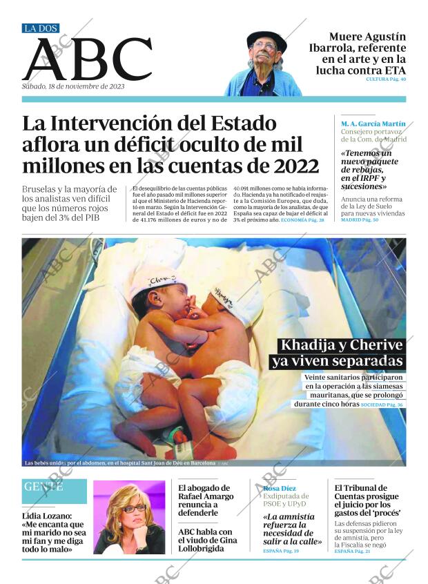ABC MADRID 18-11-2023 página 2