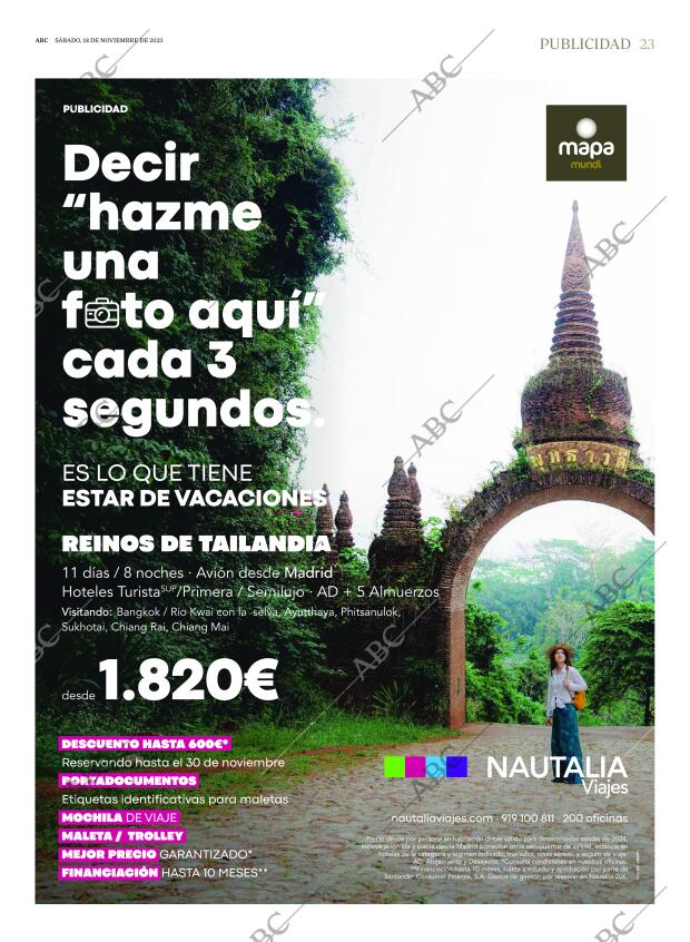 ABC MADRID 18-11-2023 página 23