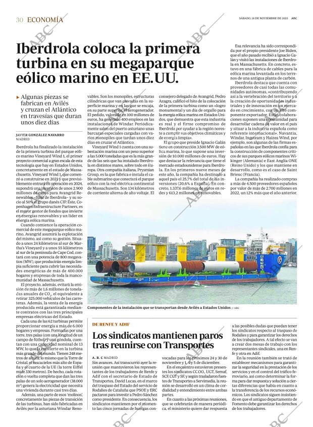 ABC MADRID 18-11-2023 página 30