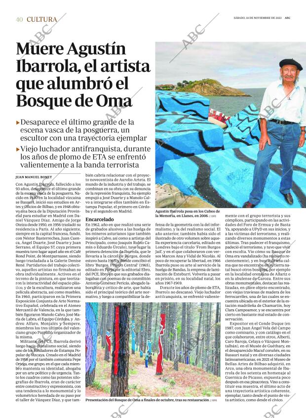ABC MADRID 18-11-2023 página 40