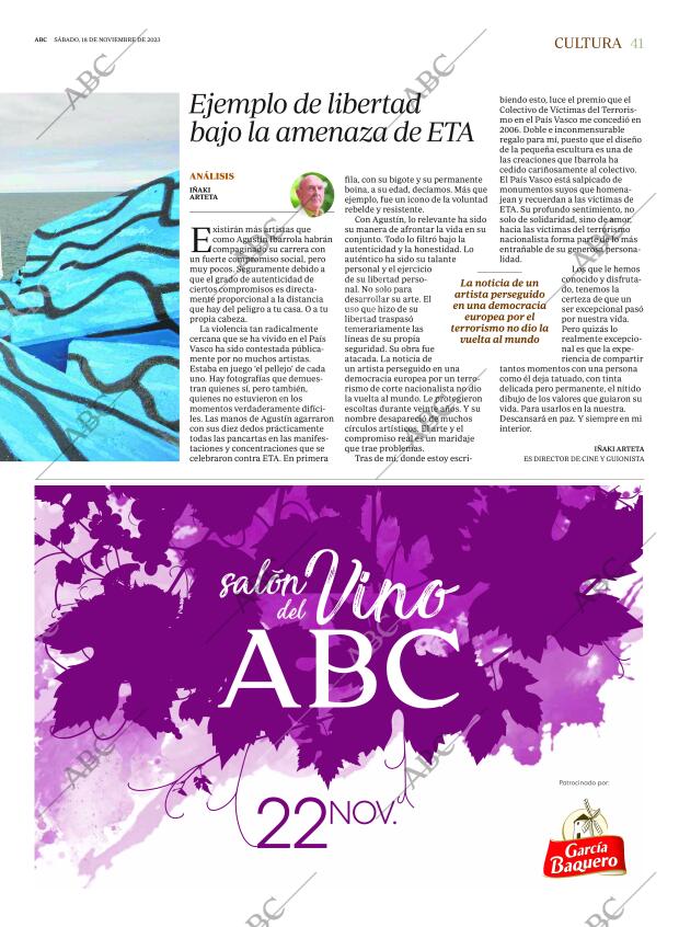 ABC MADRID 18-11-2023 página 41