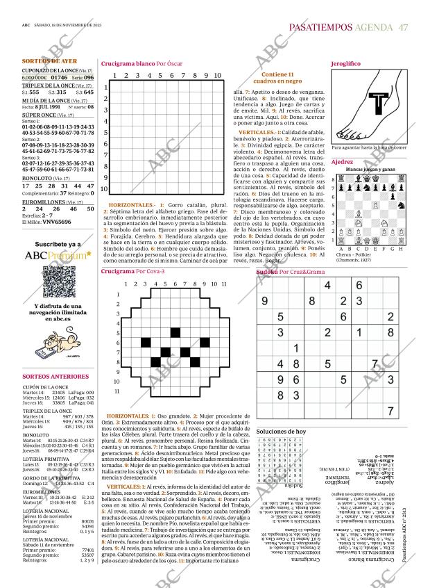 ABC MADRID 18-11-2023 página 47
