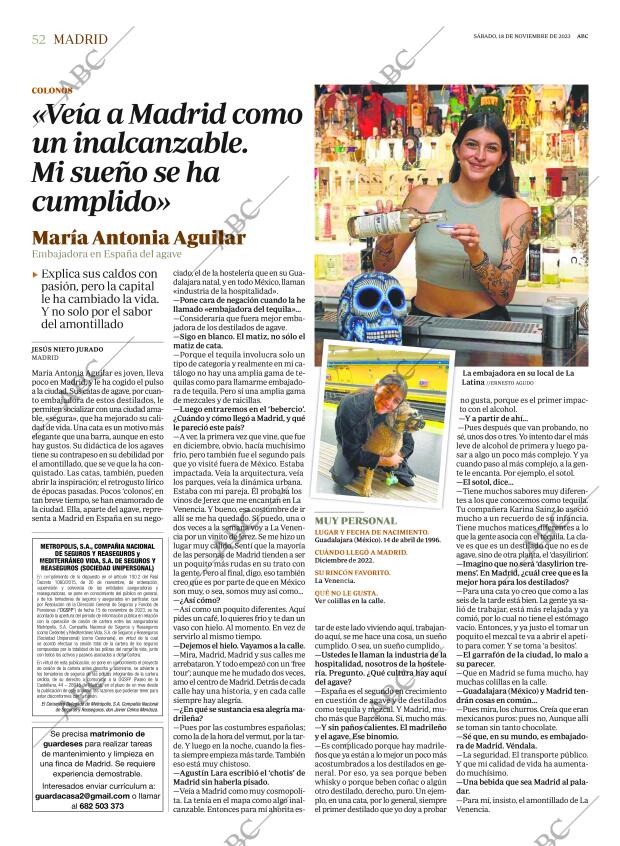 ABC MADRID 18-11-2023 página 52