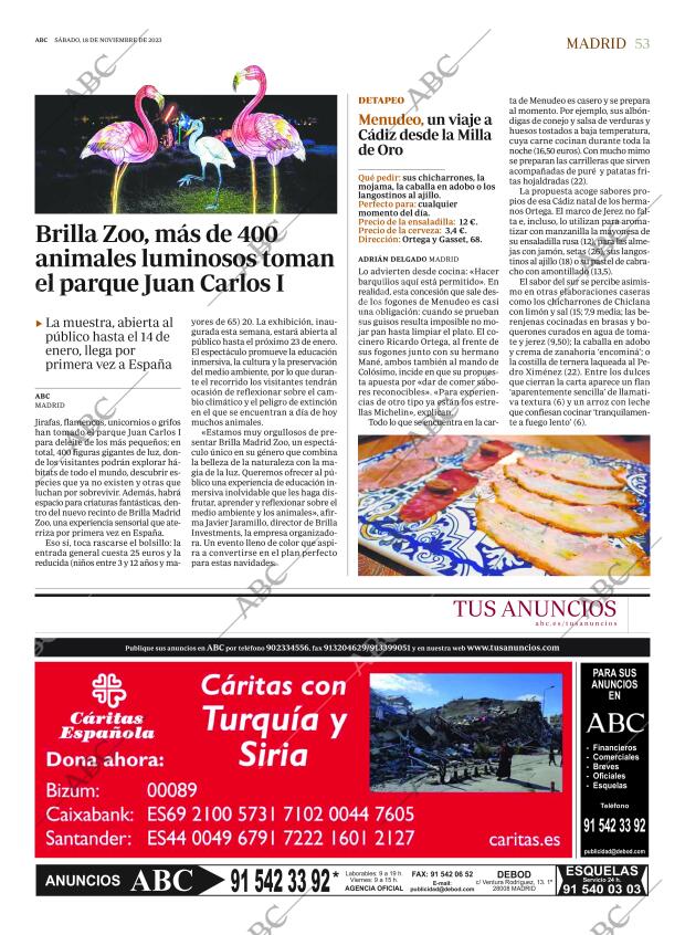 ABC MADRID 18-11-2023 página 53