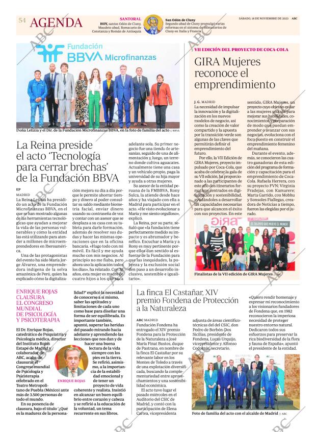 ABC MADRID 18-11-2023 página 54