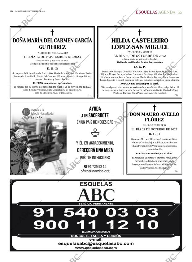 ABC MADRID 18-11-2023 página 55