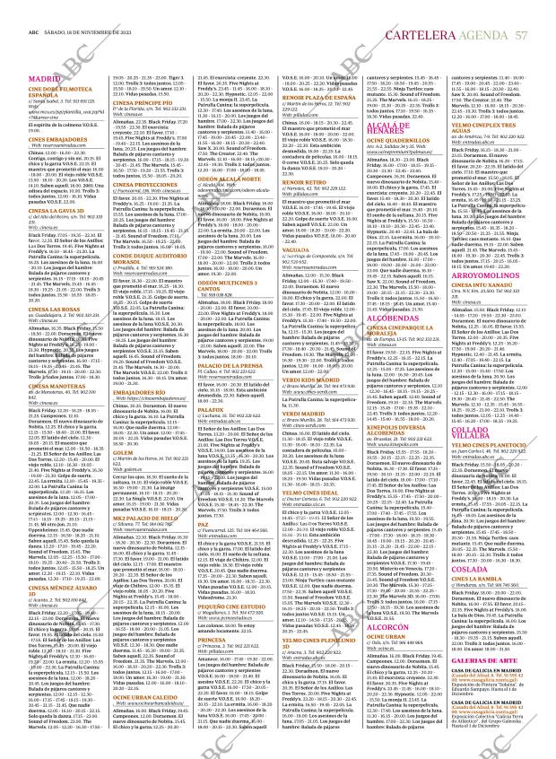 ABC MADRID 18-11-2023 página 57