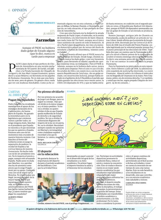 ABC MADRID 18-11-2023 página 6