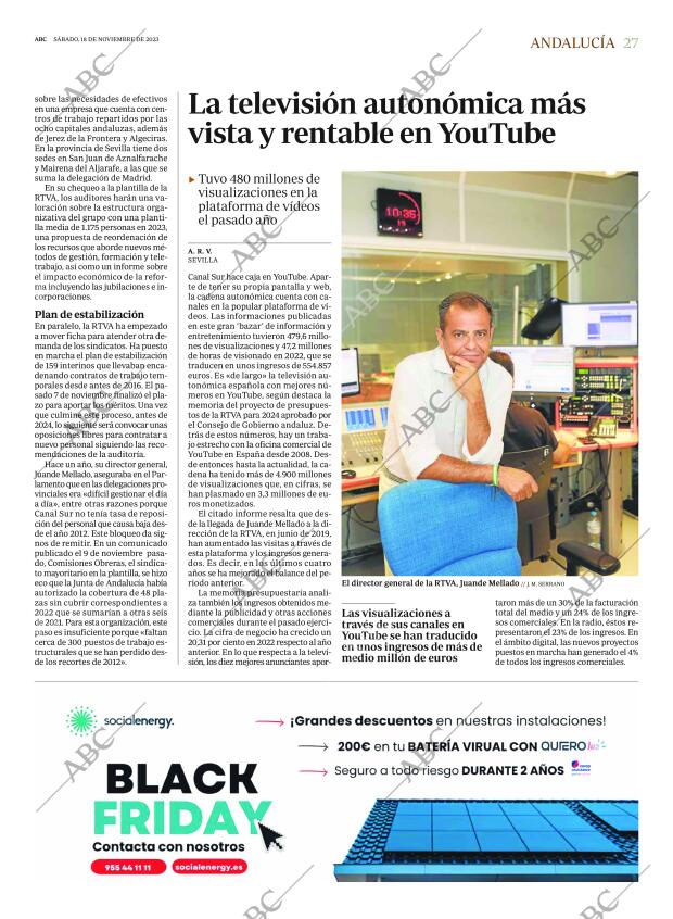 ABC SEVILLA 18-11-2023 página 27