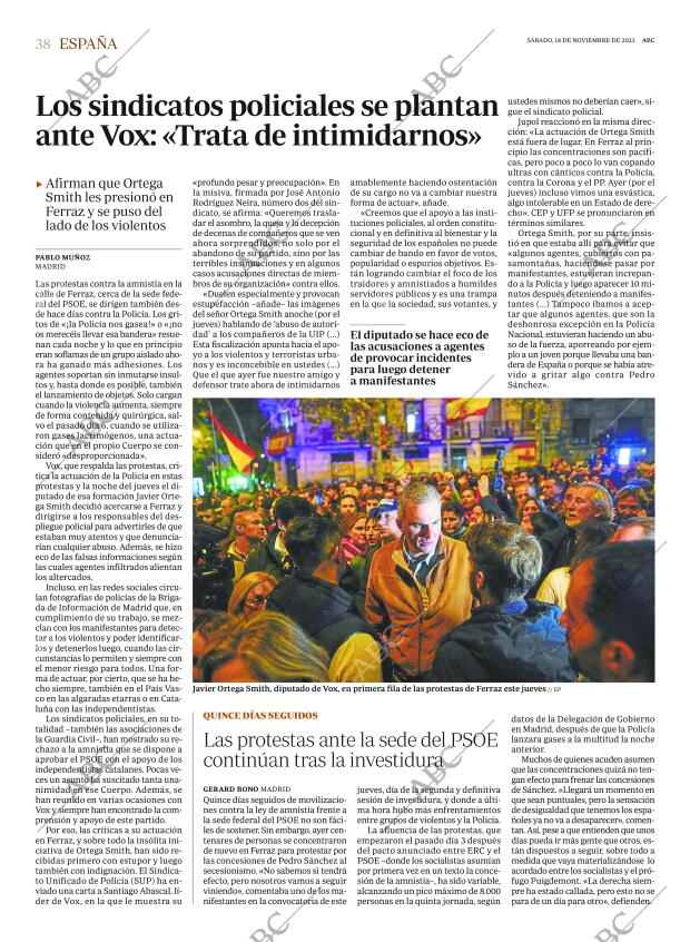 ABC SEVILLA 18-11-2023 página 38