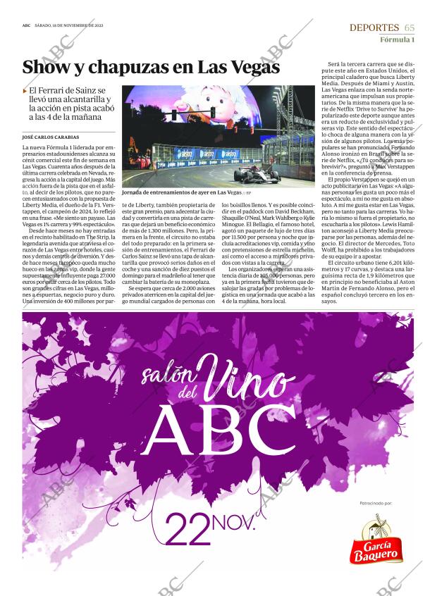 ABC SEVILLA 18-11-2023 página 65