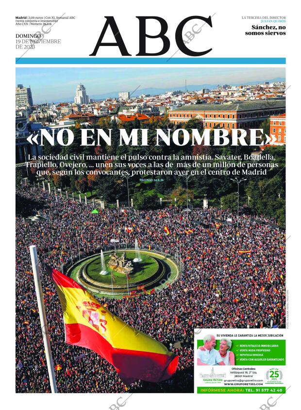ABC MADRID 19-11-2023 página 1