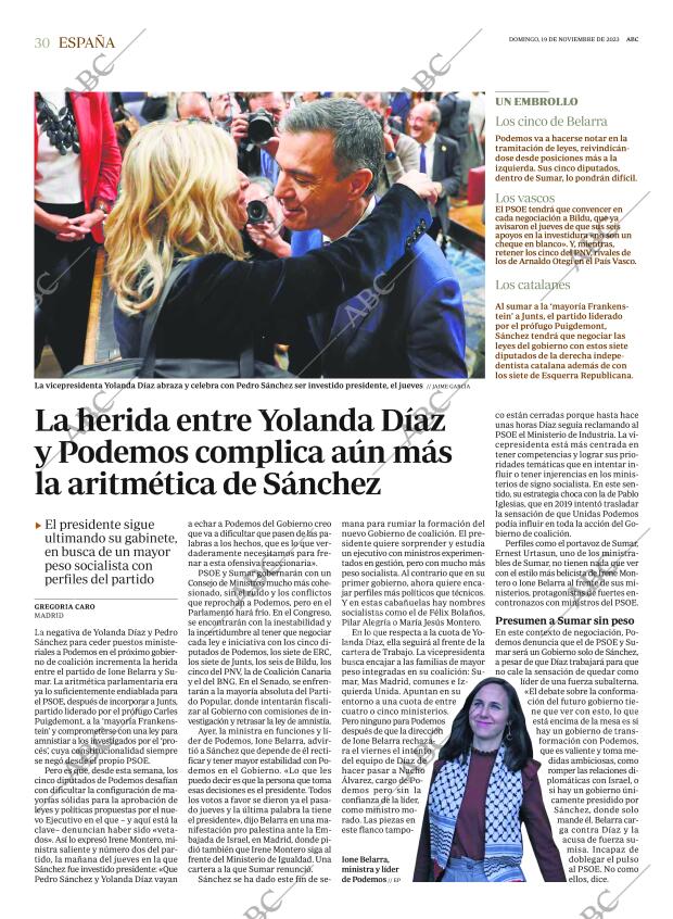 ABC MADRID 19-11-2023 página 30