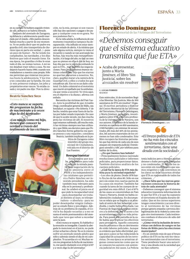 ABC MADRID 19-11-2023 página 33