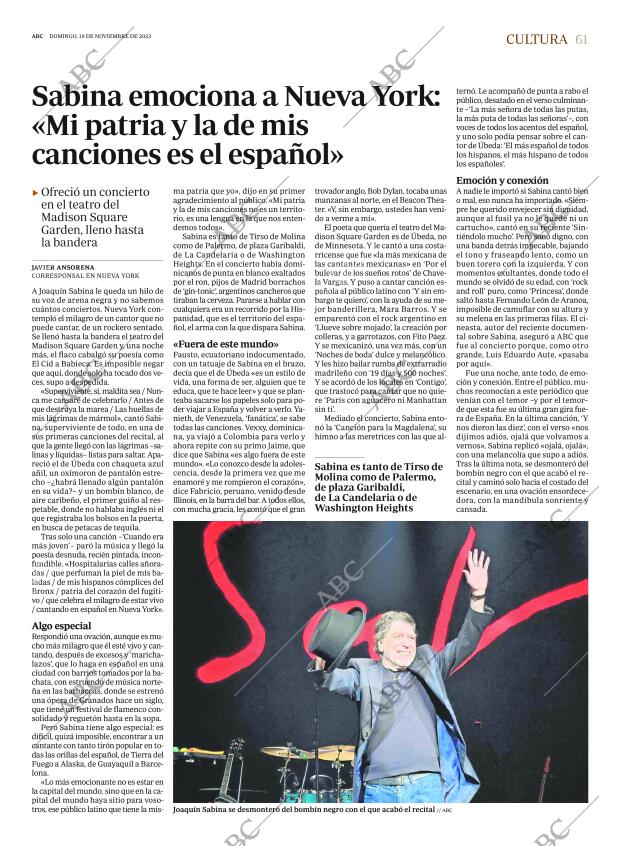 ABC MADRID 19-11-2023 página 61