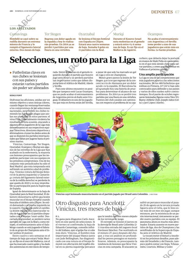 ABC MADRID 19-11-2023 página 67