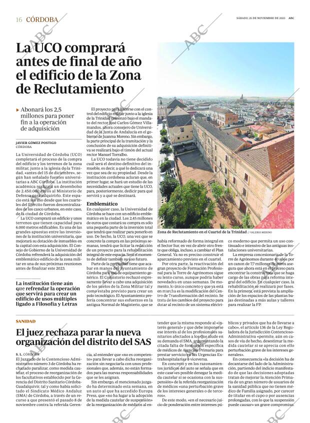 ABC CORDOBA 25-11-2023 página 16