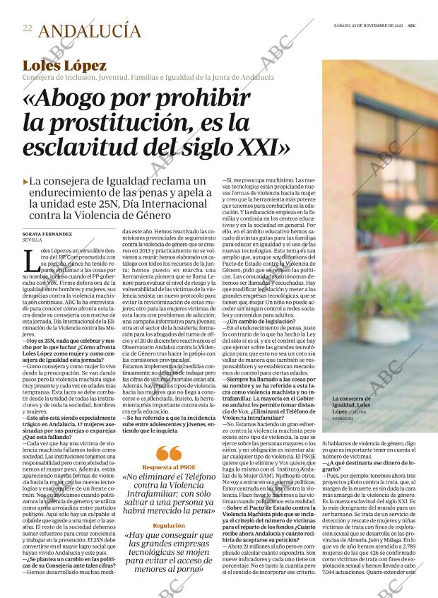 ABC CORDOBA 25-11-2023 página 22