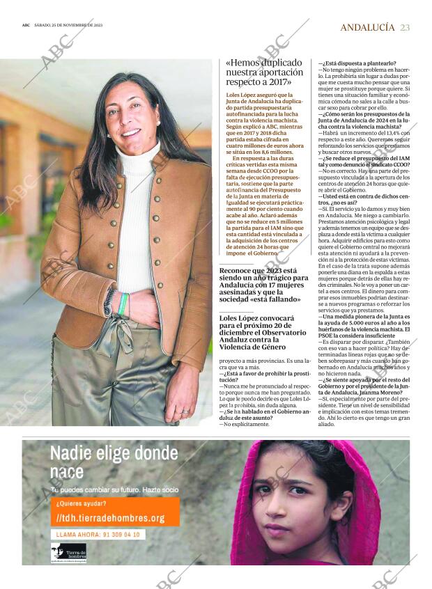 ABC CORDOBA 25-11-2023 página 23