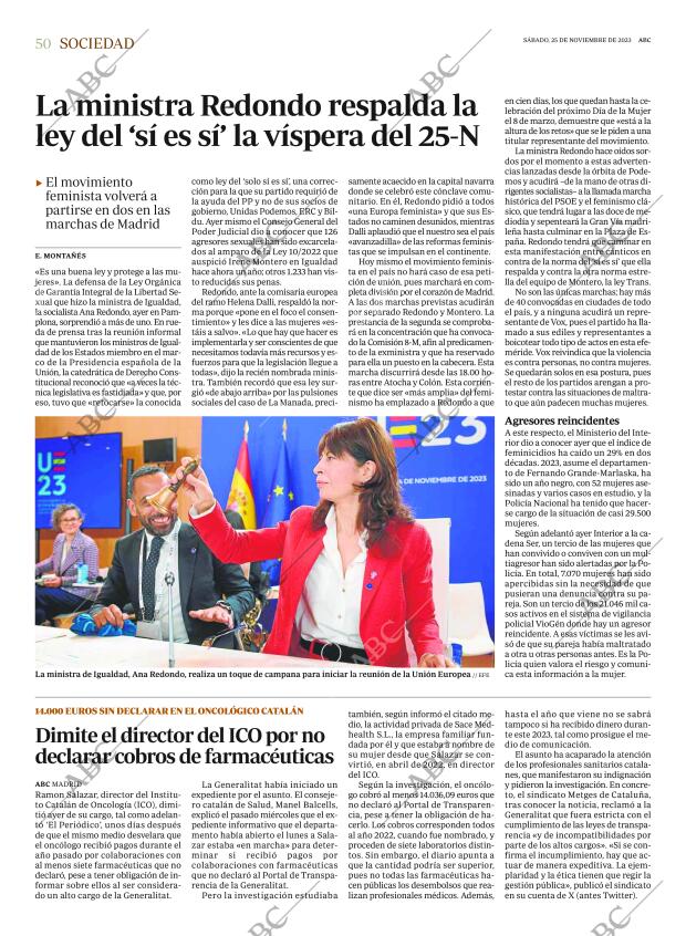 ABC CORDOBA 25-11-2023 página 50