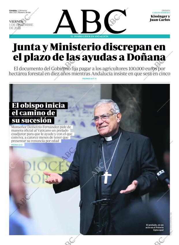 ABC CORDOBA 01-12-2023 página 1